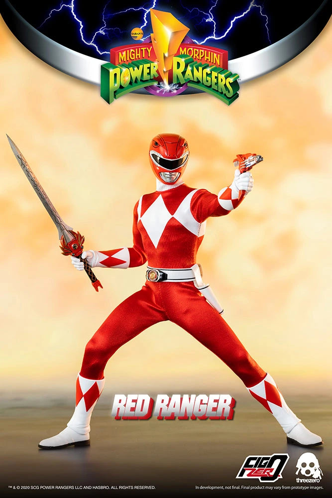 1/6 Scale Collectible Mighty Morphin Power Rangers FigZero Red Ranger Action Figure