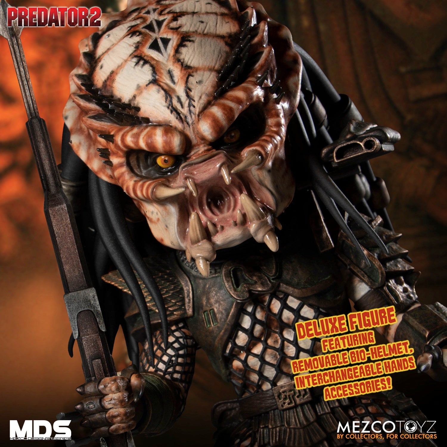 Mezco Deluxe 6-Inch Designer Series Figure of Predator 2 City Hunter