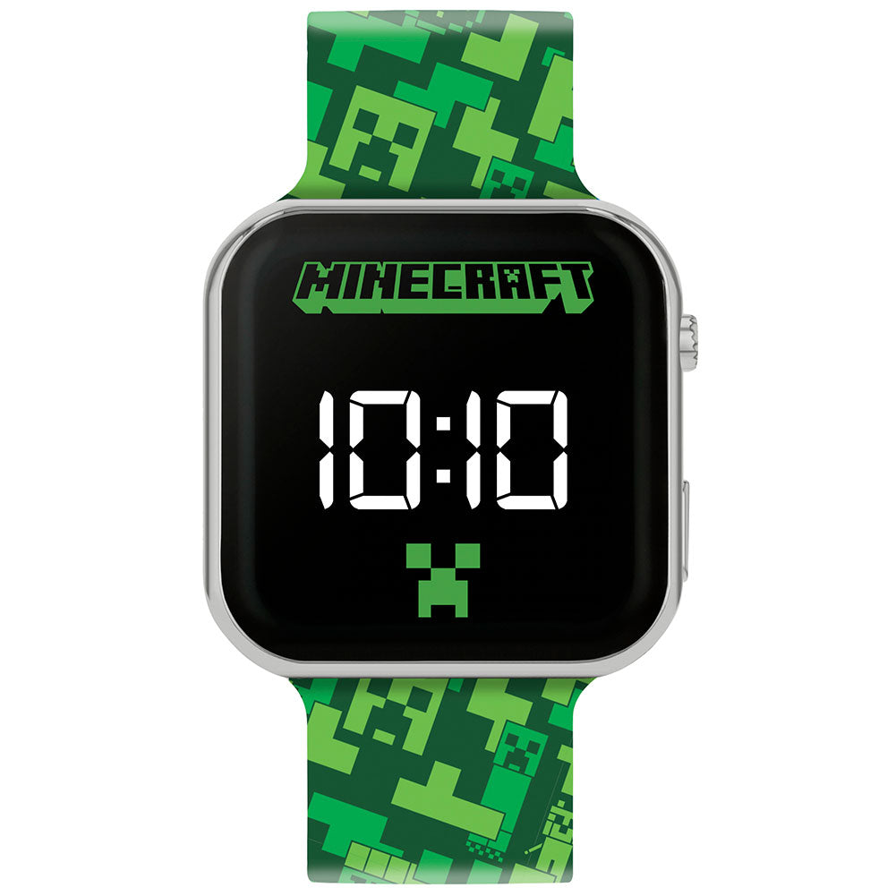 Cool Minecraft-themed Junior LED Digital Watch for Easy Reading