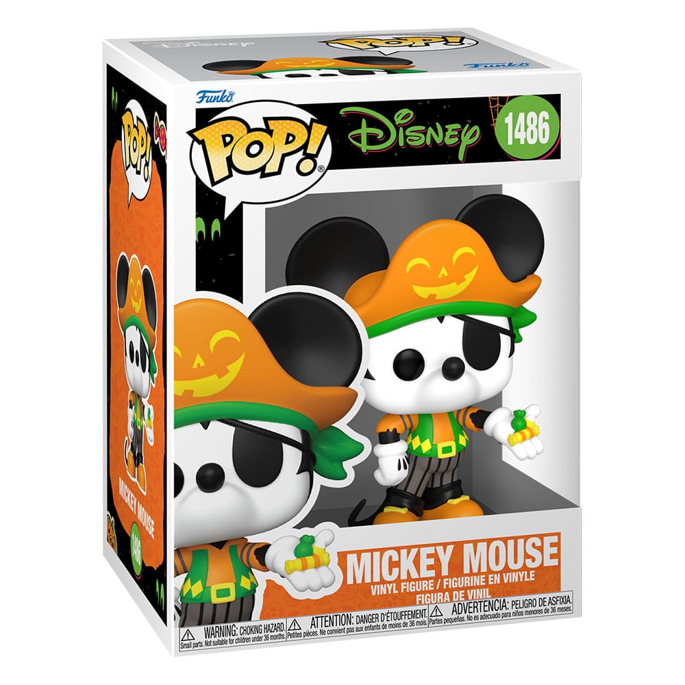 Disney Halloween Funko POP! Vinyl Collectible Figure of Mickey Mouse in a Swashbuckling Pirate Costume