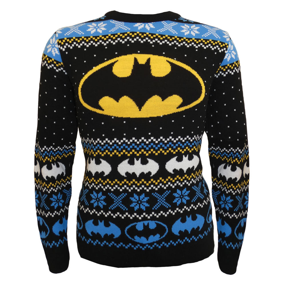 Officially Licensed DC Batman Iconic Logo Unisex Knitted Acrylic Jumper