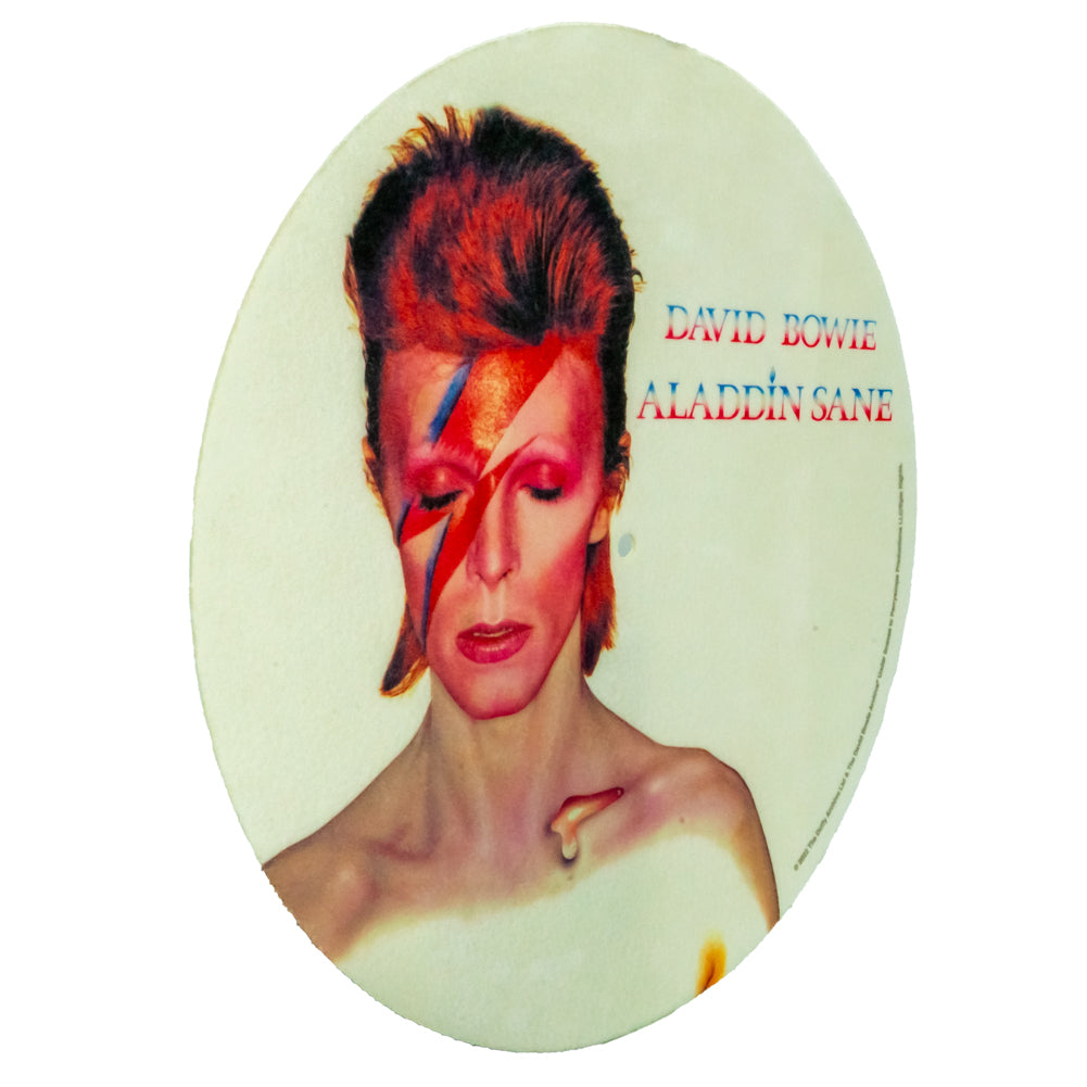 High - Quality Vinyl Record Slipmat Featuring David Bowie Image from Aladdin Sane