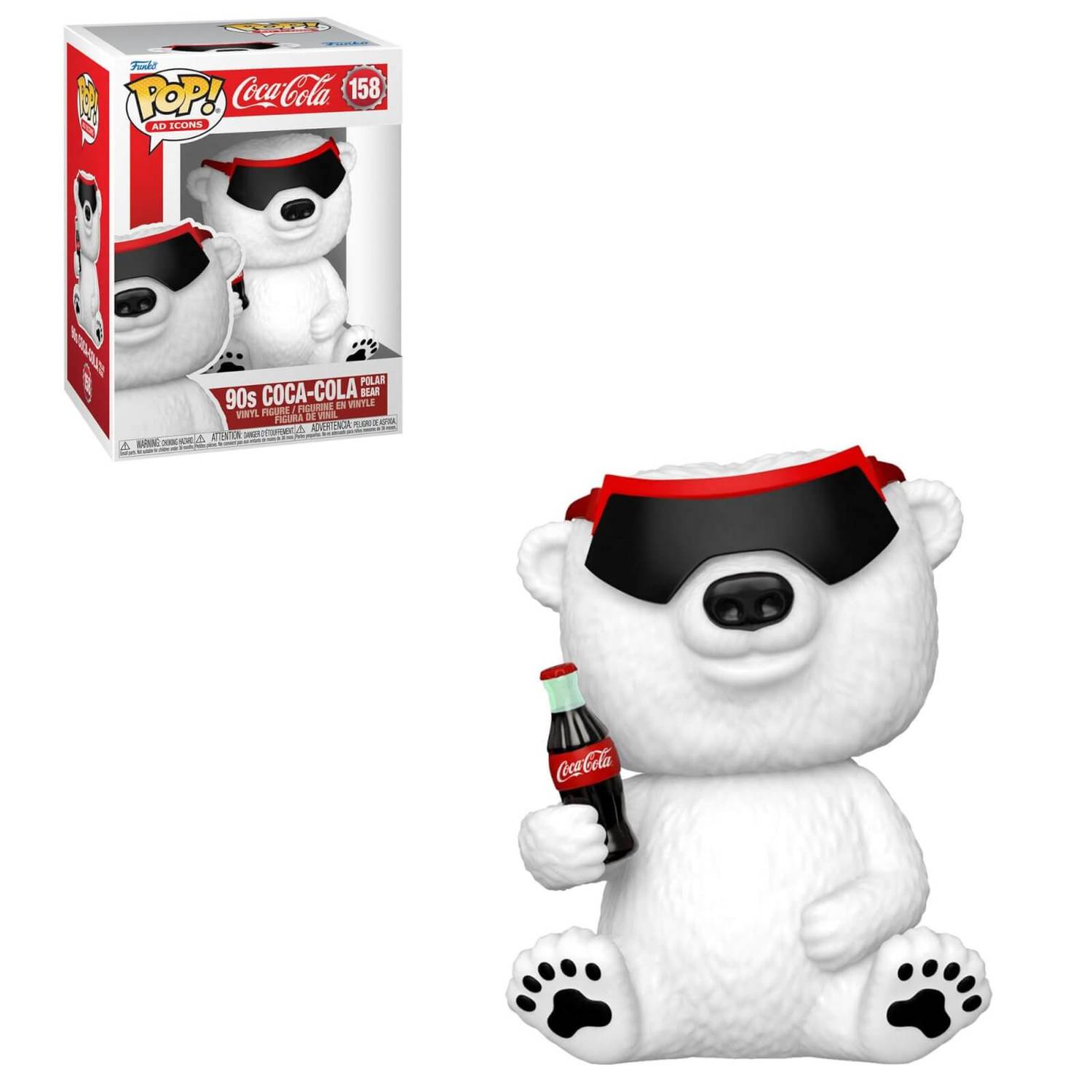 90s Coca Cola Animated Polar Bear Funko Pop Vinyl Collectible