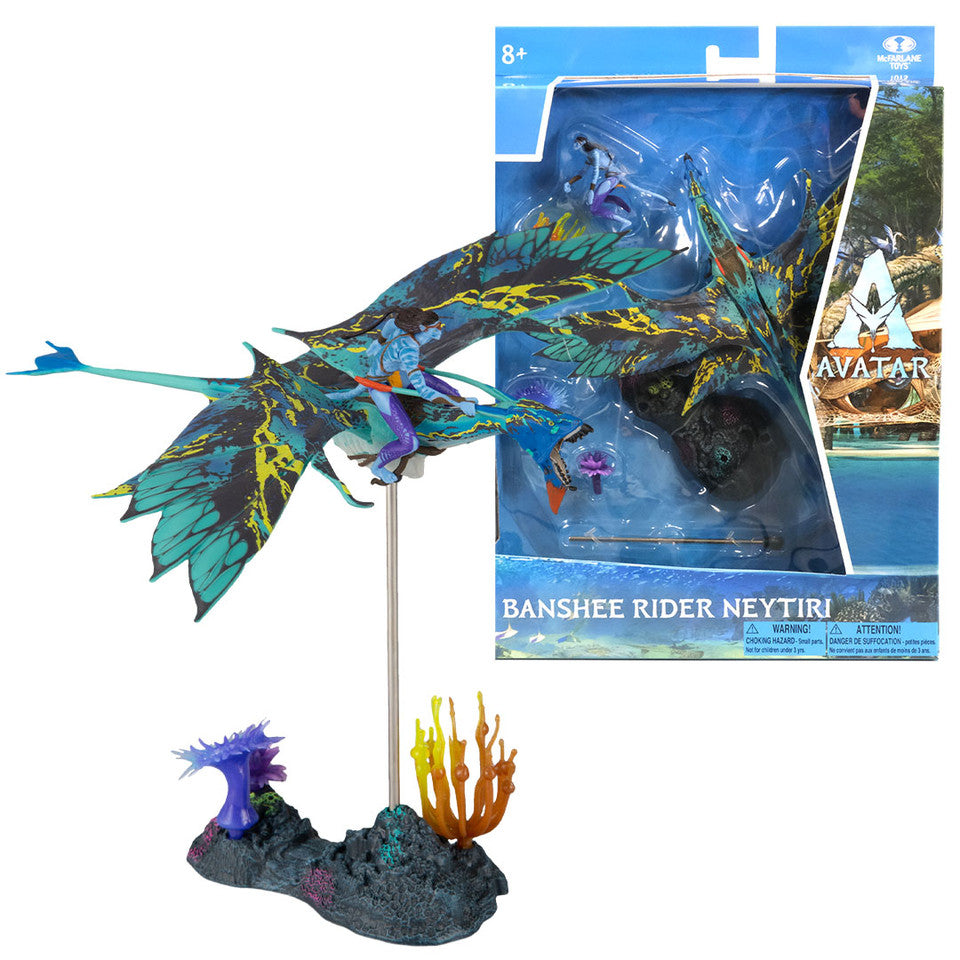 Mcfarlane's Deluxe Avatar: The Way of Water Neytiri and Banshee Action Figure Set