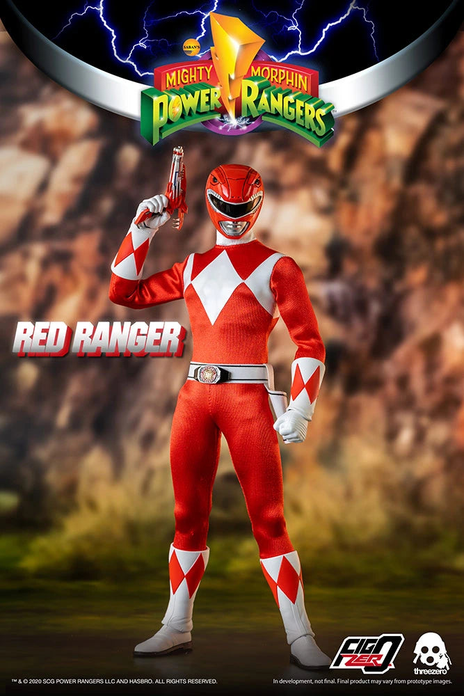 1/6 Scale Collectible Mighty Morphin Power Rangers FigZero Red Ranger Action Figure
