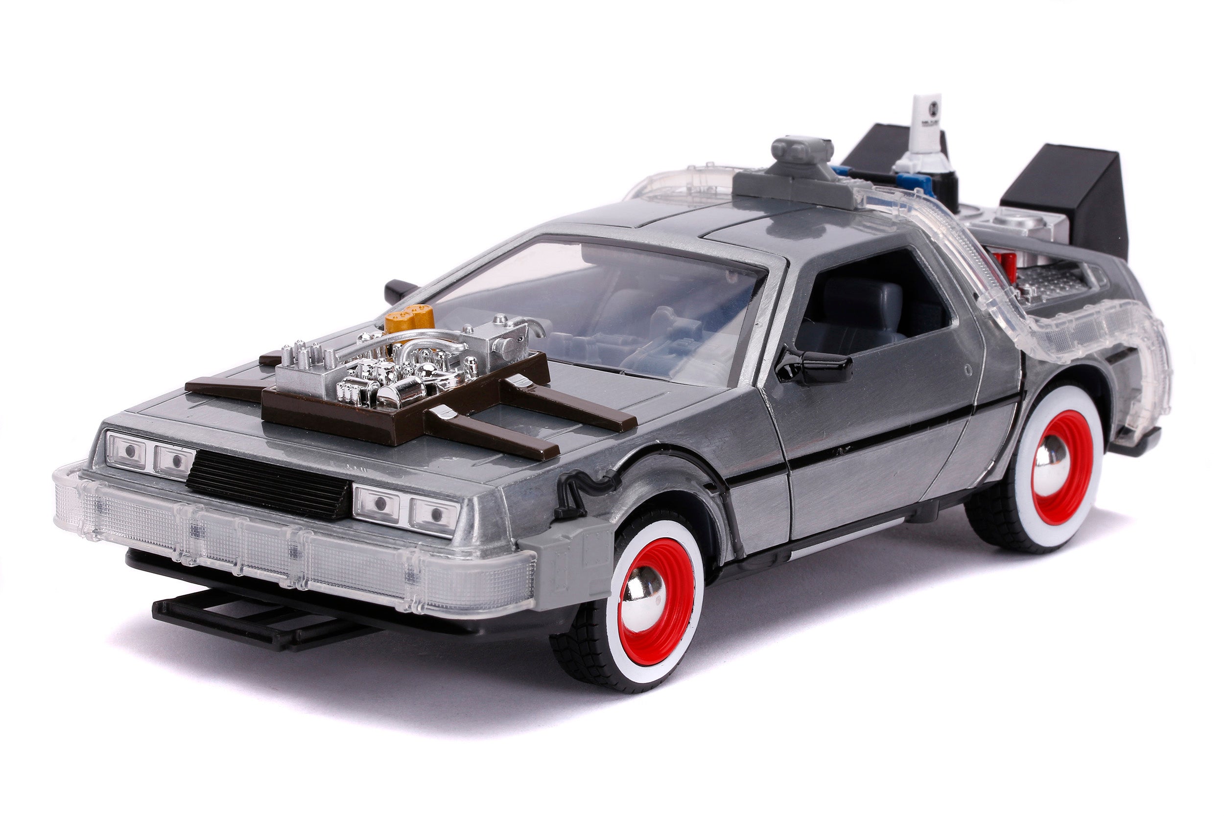 Jada Toys 1:24 Scale Die - cast Back to the Future III DeLorean Time Machine with Light - up
