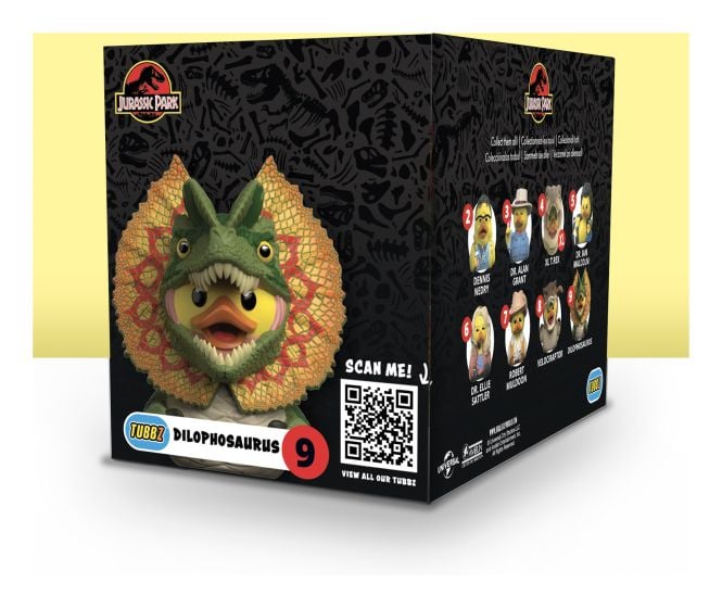 Collectible Jurassic Park Tubbz Boxed Dilophosaurus Figurine