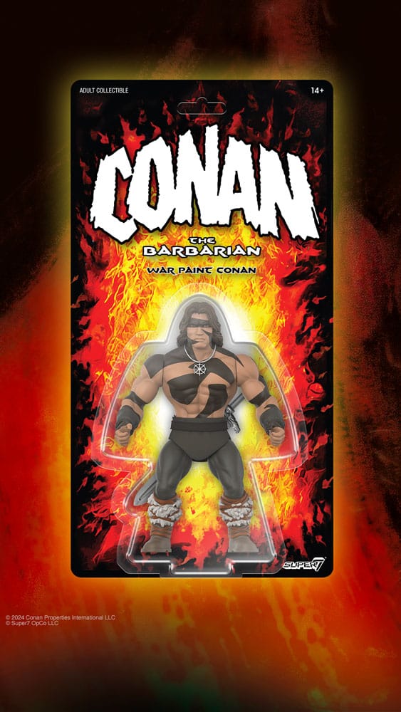 1982 Conan the Barbarian Vintage Collectible Action Figure of Conan with War Paint